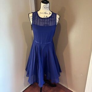 Hobbs London silk georgette sleeveless cocktail dress